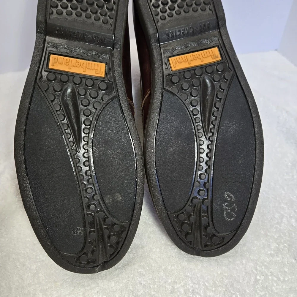 Timberland Men's Brown Leather Classic 2 Eye Boat Shoes Sz 11 Loafers 70521